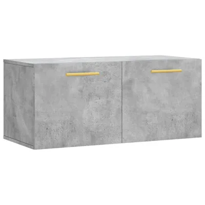 Produktbild von vidaXL Wandschrank Betongrau 80x36,5x35 cm Holzwerkstoff
