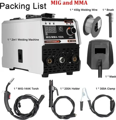 Zdjęcie produktu dla Spawarka 2-w-1 MIG/MMA - Inwerter DC IGBT - Automatyczny podajnik drutu - Spawanie gazowe i bezgazowe - Wtyczka EU - Wtyczka EU do MIG/MMA