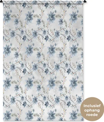 Produktbild von MuchoWow® Wandteppich Wandbehang Blumen - Farben - Pflanzen 120x180 cm Tapisserie Dekoration Wandtuch - Schlafzimmer - Dekorationen für das Haus