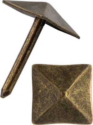 Produktbild von 'FUXXER® - 40x Zier-Kopf-Nägel, Polster-Nägel, Möbel-Nägel, Abdeck-Nägel, Zier-Kappen, 12x12 mm'
