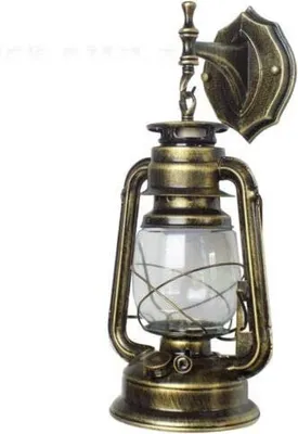 Obrázek produktu pro Retro nástěnné světlo v kovovém plastu, E27 starožitná nástěnná lampa, vintage osvětlení chodby (zelený bronz)