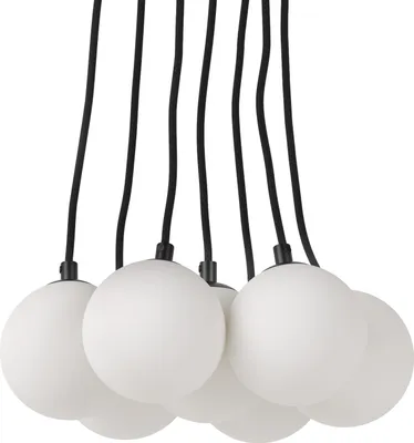 Produktbild von home24 Pendelleuchte - 7-flammig - Glas / Metall