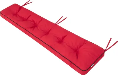 Zdjęcie produktu dla Poduszka na ławkę "Etna" 120×40 cm - Poduszka ogrodowa z wypełnieniem 8 cm i zapięciem | Pillowprim