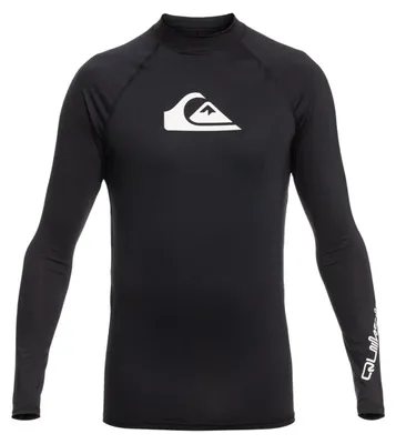 Productafbeelding van Quiksilver - All Time Rashguard Surf T-shirt voor heren - Anthraciet - Maat L