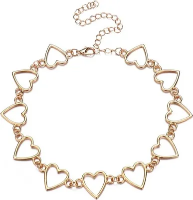 Produktbild von Margherita Halskette - Trendiger Choker im goldenen Design KP27581