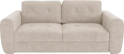 Produktbild von Schlafsofa mit Matratze 4-Sitzer - Stoff - Beige - Liegefläche 160 cm - Matratze 14 cm - BOLIPO