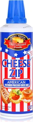 Produktbild von Old Fashioned Foods Cheese Zip 227g Amerikanischer Sprühkäse Cheddar