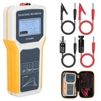 Produktbild von 1600W Photovoltaik Panel Multimeter Solarpanel MPPT Tester Solarspeicher, Leistungsmesser, Leerlaufspannungs detektor, für Photovoltai Panel