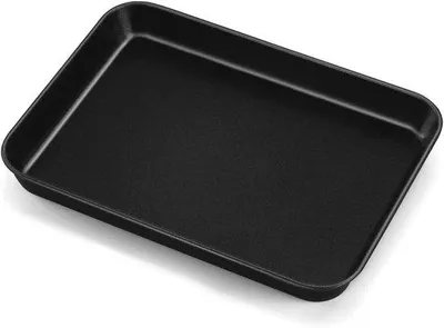 Zdjęcie produktu dla Prostokątna blacha do pieczenia z powłoką nieprzywierającą, idealna do zdrowego gotowania i pieczenia – 23,7 x 17,7 x 2,5 cm