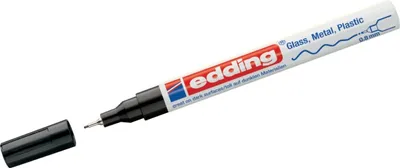Produktbild von Edding - Ölbasierter Paintmarker 780 0,8 mm schwarz | 10 Stück