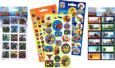 Produktbild von Sticker Avengers ABC + Book + 3D Lenticular