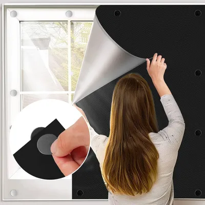 Produktbild von Verdunkelnde Magneetschluss für Fenster - Rollos ohne Bohren, Ideal für Dachfenster und Schrägfenster