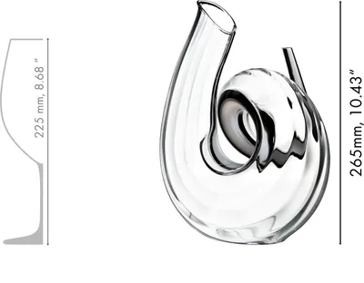 Image de Riedel DEKANTER CURLY FATTO A MANO SCHWARZ/WEISS/SCHWARZ OPTISCH 1 Stück 201100000