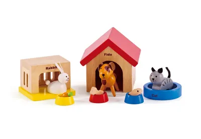 Produktbild von Hape Happy Family Haustiere, E3455