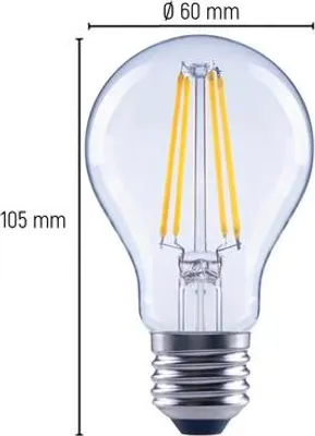 Obrázek produktu pro LED žárovka A60 E27 3,8W/ 60W 806lm 2700 K čirá
