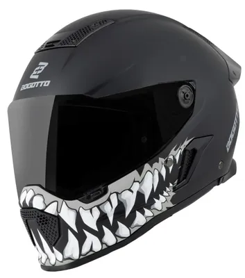 Produktbild von Bogotto Rapto Jaws Helm, schwarz/grau matt, M (57/58)