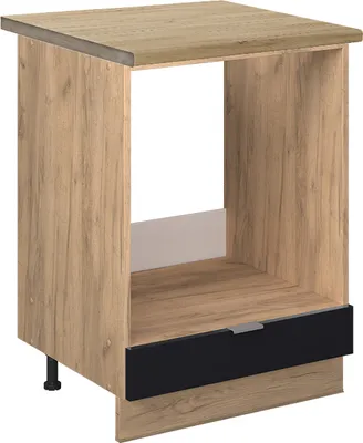 Immagine prodotto di Mobile per forno da incasso Vicco Fame-Line Nero rigato 60 cm , PL Rovere, Model 50806