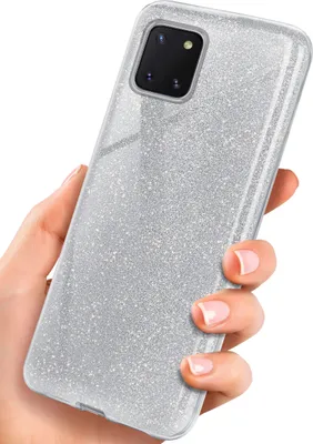 Produktbild von GLITTER-Case für Samsung Galaxy Note10 Lite, Farbe:Sparkle - Silver