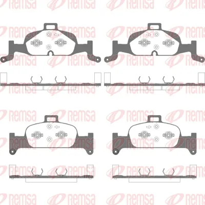 Produktbild von REMSA Bremsbeläge Satz Vorne Bremsklötze für AUDI A4 B9 Avant (8W5, 8WD) 1691.10