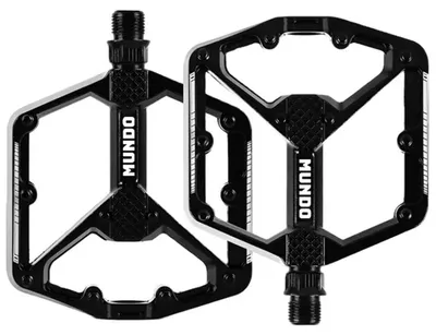 Produktbild von MUNDO® Fahrradpedale 9/16" – Aluminium Pedale mit rutschfesten Pins, leicht und langlebig für MTB, Trekking- und Citybikes