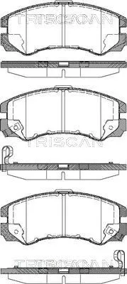 Produktbild von TRISCAN Bremsbeläge Bremsklötze 8110 24010