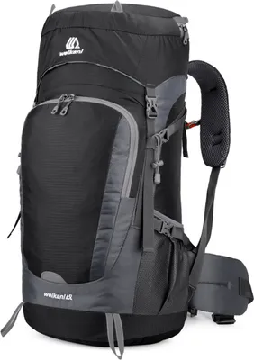 Produktbild von 65L Wasserfester Wanderrucksack mit Regenschutz Outdoor Sport Travel Daypack fuer Camping Klettern Bergsteigen