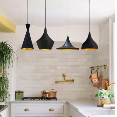 Produktbild von Pendelleuchte I Magna I Hängelampe 4 Flammig Schwarz Vintage Lampe