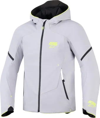 Produktbild von Alpinestars Aeroshel wasserdichte Motorrad Textiljacke, grau/gelb, 4XL