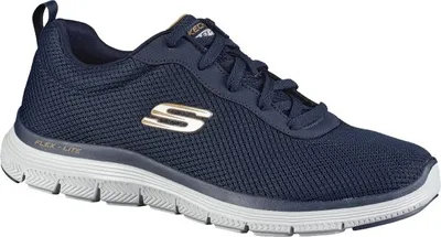 Produktbild von Skechers Flex Advantage, Herren Mesh Sneakers, Sportschuhe in blau, Memory Foam Fußbett, Skechers Laufsohle, in der Maschine waschbar