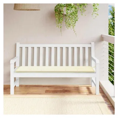 Produktbild von Gartenbankauflage, Sitzkissen für Outdoor, Polsterauflage für Gartenbank, Creme 150x50x4cm Oxford-Gewebe