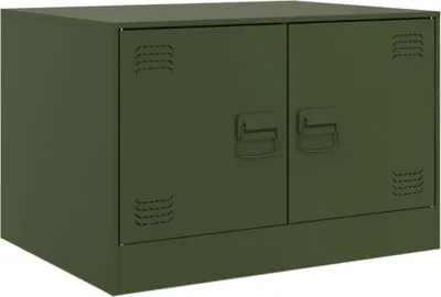 Produktbild von vidaXL Couchtisch Olivgrün 67x50x44 cm Stahl