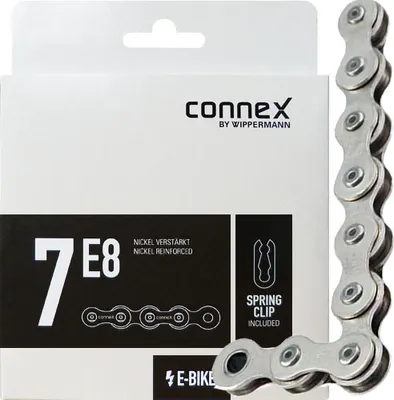 Immagine prodotto di Catena Wippermann Connex 7E8 per e-bike 1/2" x 3/32", 124 maglie, 8,8 mm