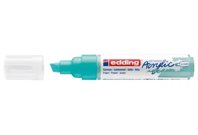 Produktbild von Edding 5000 Acrylmarker Breit, Türkis, Meißel, Türkis, Extradick, 5 mm, 1 cm