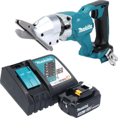 Zdjęcie produktu dla Makita DJS 800 RF1 akumulatorowe nożyce do cięcia cementu 18 V bezszczotkowe + 1x akumulator 3,0 Ah + ładowarka