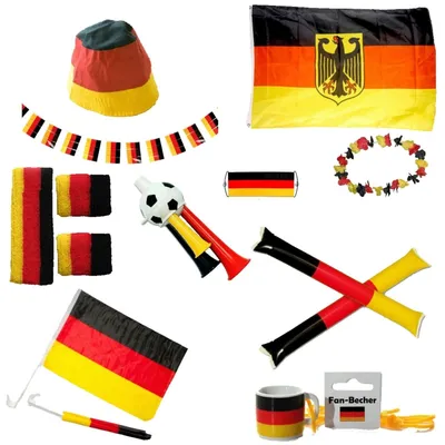 Produktbild von Deutschland Fan-Set 14-tlg. Fußball Set 12