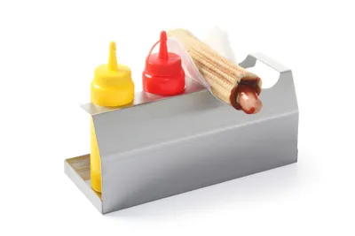 Immagine prodotto di HENDI Porta hotdog in acciaio inox 260x110x115 mm per 4 hotdog