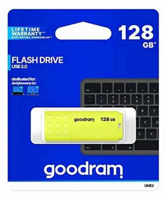 Obrázok produktu pre USB flash disk Goodram UME2 128GB USB Type-A 2.0 žltý