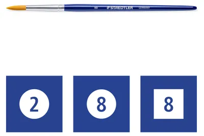 Obrázok produktu pre Staedtler 989-SBK3-3, Súprava kefiek, Štetec filbert, Syntetický