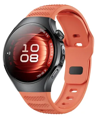 Produktbild von Für Huawei Watch 5 46mm Punktmuster Design Schnalle Silikon Ersatz Arm Band Orange