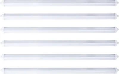 Produktbild von 6x LED Wannenleuchten, 5760 Lumen, Kaltweiß, L 150 cm, VT-1574