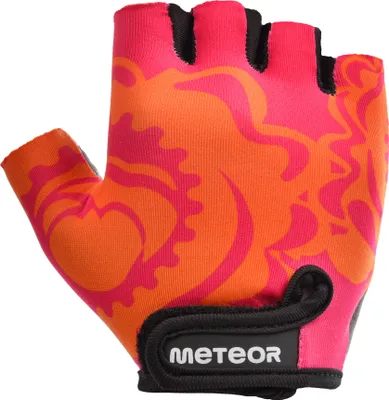Produktbild von Meteor Kinder Fahrradhandschuhe, Bike Gel BMX Handschuh, Jungen Fahrrad-Handschuhe, Mädchen Radhandschuhe M Big flower