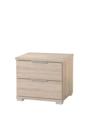 Produktbild von Pol Power Beimöbel Nachtkommode 2 Schubkästen Holzwerkstoff Dekorfolie 46x43x42 cm