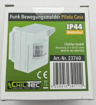 Produktbild von Funk-Bewegungsmelder für Pilota Casa IP44 90°/8m PIR Aufputz weiß