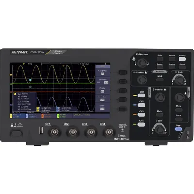 Obrázek produktu pro VOLTCRAFT DSO-2154 Digitální osciloskop 150 MHz 4kanálový 1 GSa/s 80 kpts 8bitová digitální paměť (DSO) 1 ks