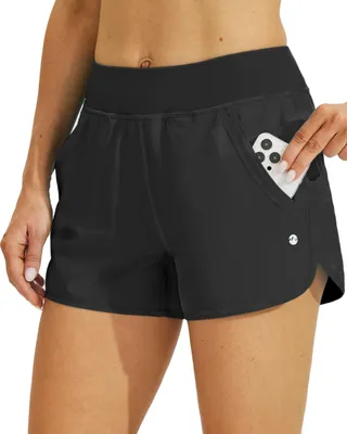 Imagen del producto de Pantalones cortos de baño de secado rápido para mujer con protección UVA