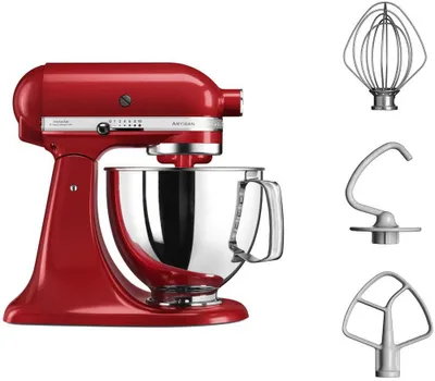 Productafbeelding van KitchenAid Artisan keukenmachine, model Empire, 300W, rood