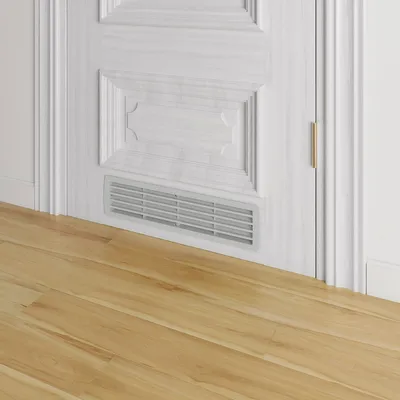 Produktbild von Lüftungsgitter Türlüftung Kunststoff Lichtgrau paarweise 457mm x 92mm