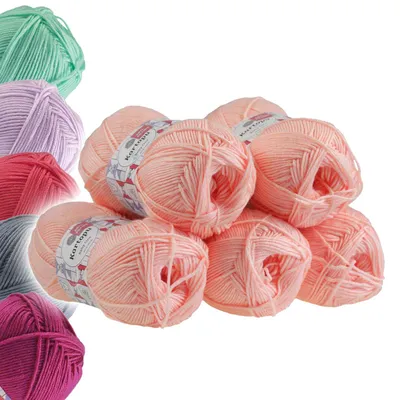 5x100g Strickgarn Kartopu BABY ONE hell lachs