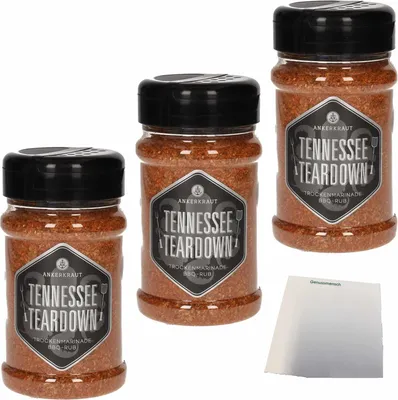 Produktbild von Ankerkraut Tennessee Teardown 3er Pack (3x200g Streuer) + usy Block