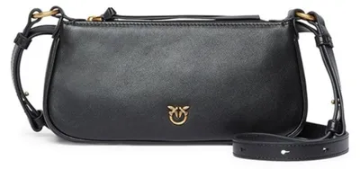 Immagine prodotto di Borsa A Tracolla Del Marchio Pinko Del Modello Half Moon Baguette Min Nero